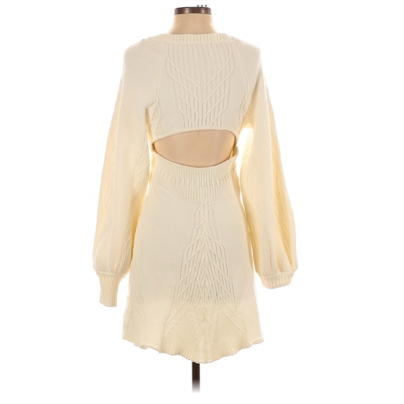 Free People Mini Dress Cream, Small NWT - Picture 2 of 2